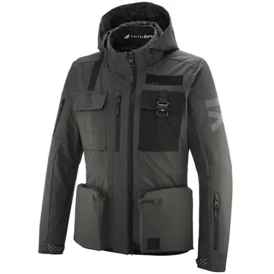 Giacca Moto Donna Ixon Darkrise Antracite Nero