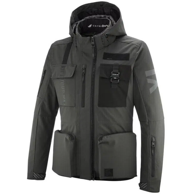 Giacca Moto Donna Ixon Darkrise Antracite Nero