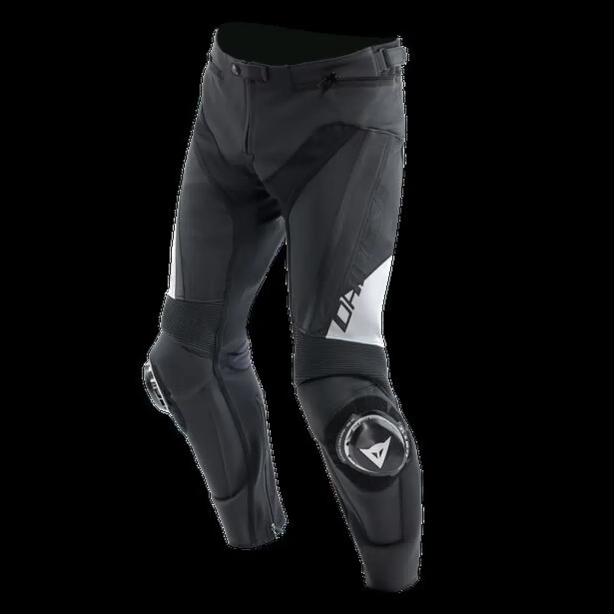 Pantaloni moto pelle Dainese DELTA 4 Nero Bianco