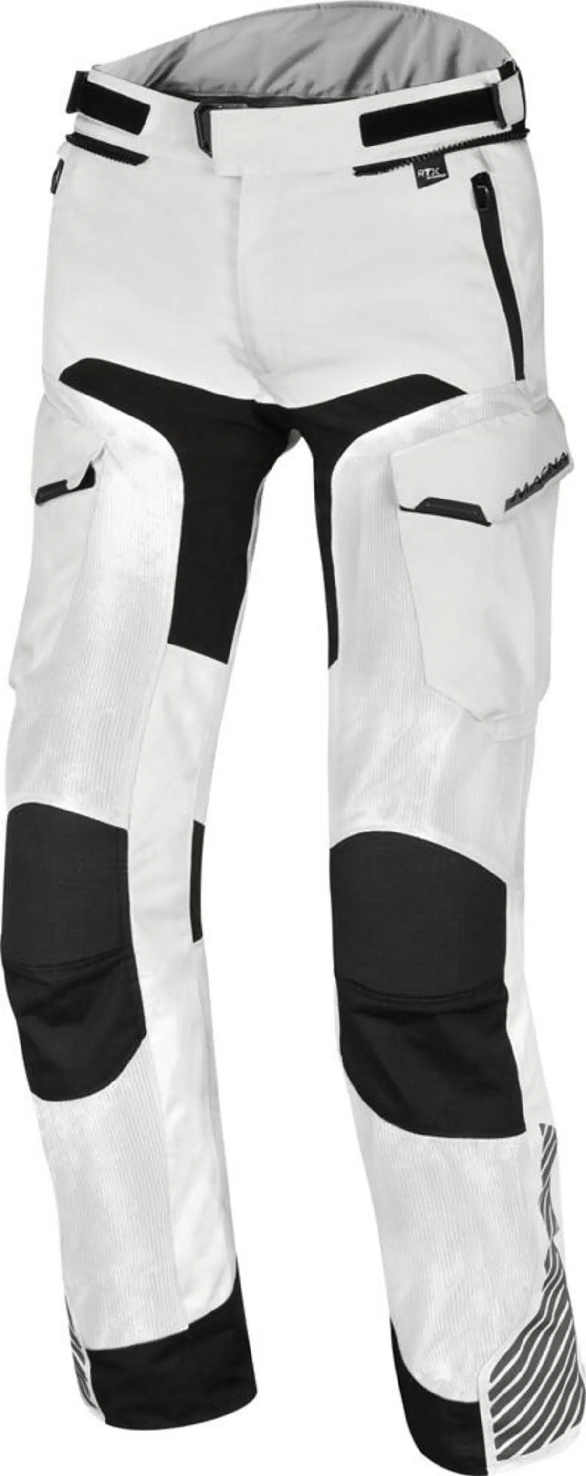 Pantaloni moto Macna Versyle Grigio chiaro Nero