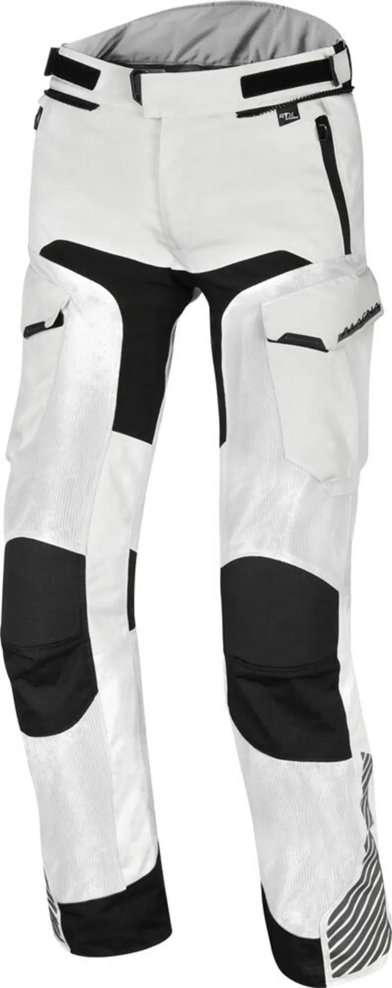 Pantaloni moto Macna Versyle Grigio chiaro Nero
