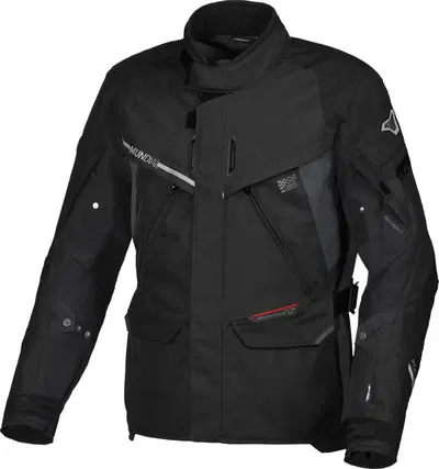 Giacca moto touring Macna Mundial Nero