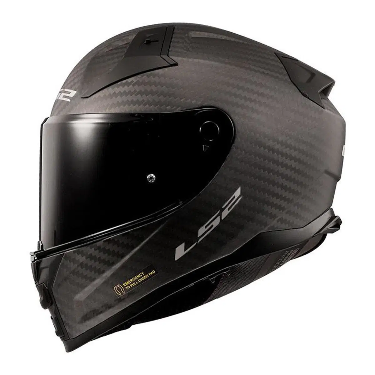 casco integrale LS2 Vector 2 in fibra nero opaco