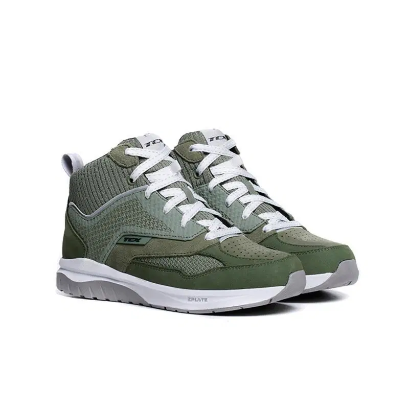 Scarpe Moto Donna TCX House Nalbak Air Verde Grigi 