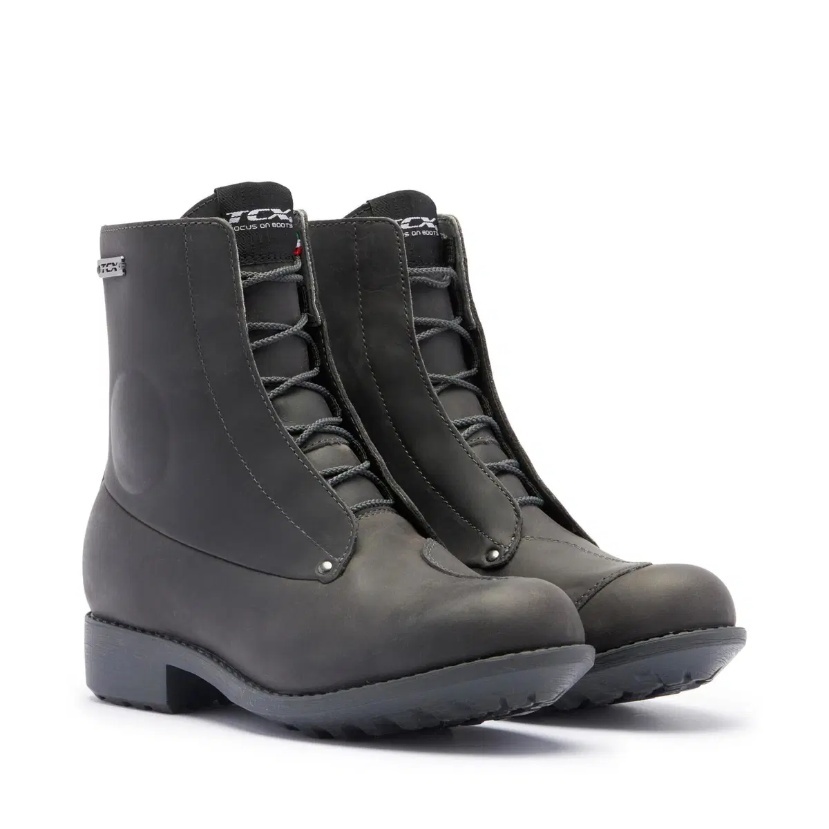 Stivali moto donna pelle TCX BLEND 2 WP WMN Nero T 