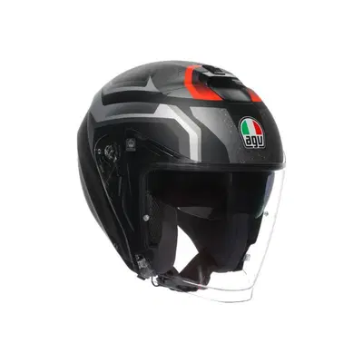 Casco Jet AGV Irides Zurigo Nero Opaco Grigio