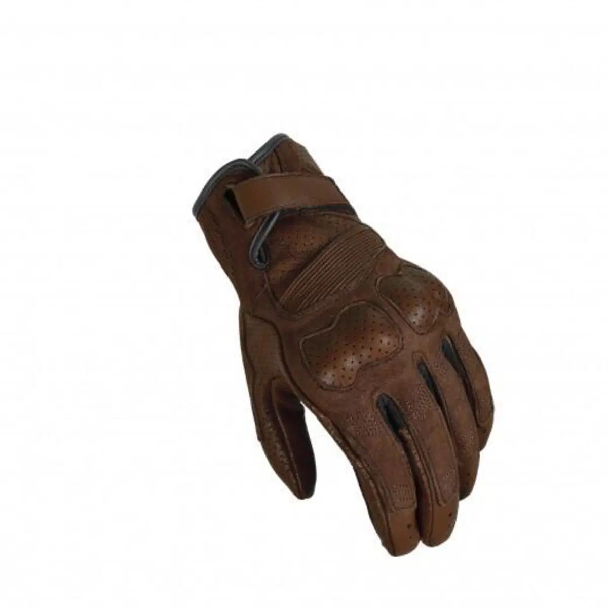 Guanti moto pelle estivi Macna Bold Nero Marrone