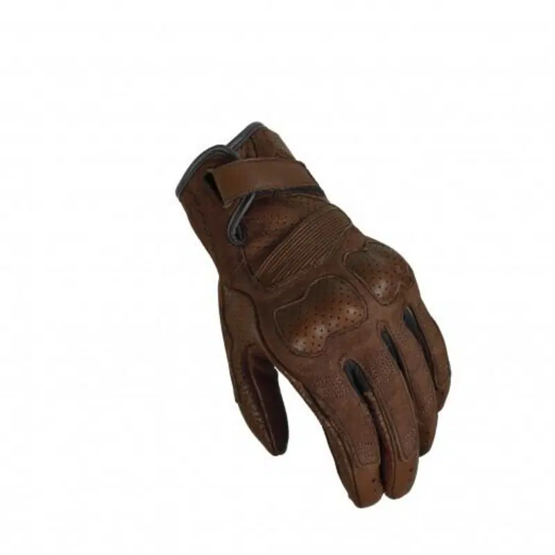 Guanti moto pelle estivi Macna Bold Nero Marrone