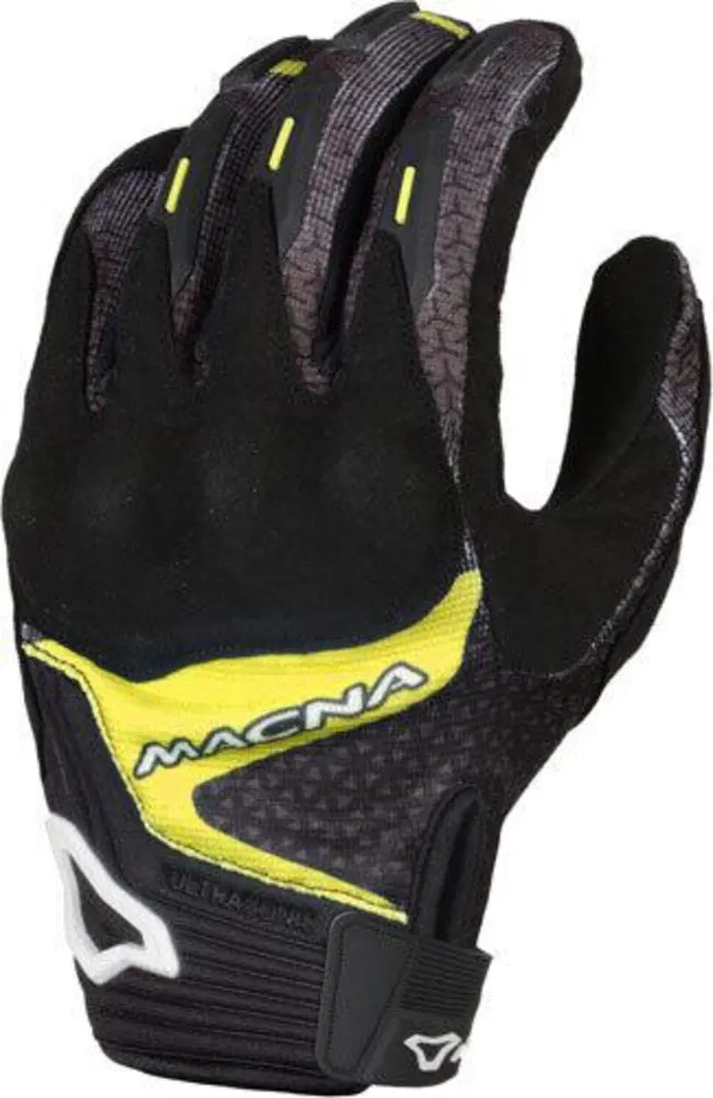 Guanti moto estivi Macna Octar Nero Giallo