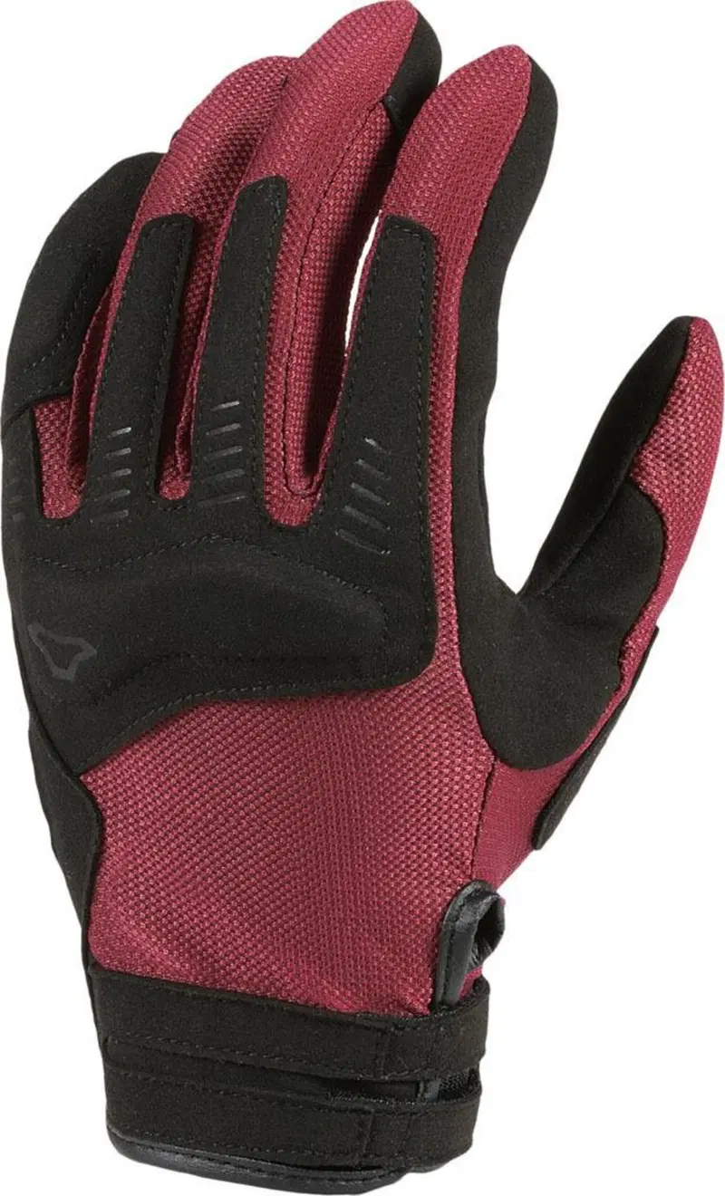 Guanti moto donna estivi Macna Darko Bordeaux Nero