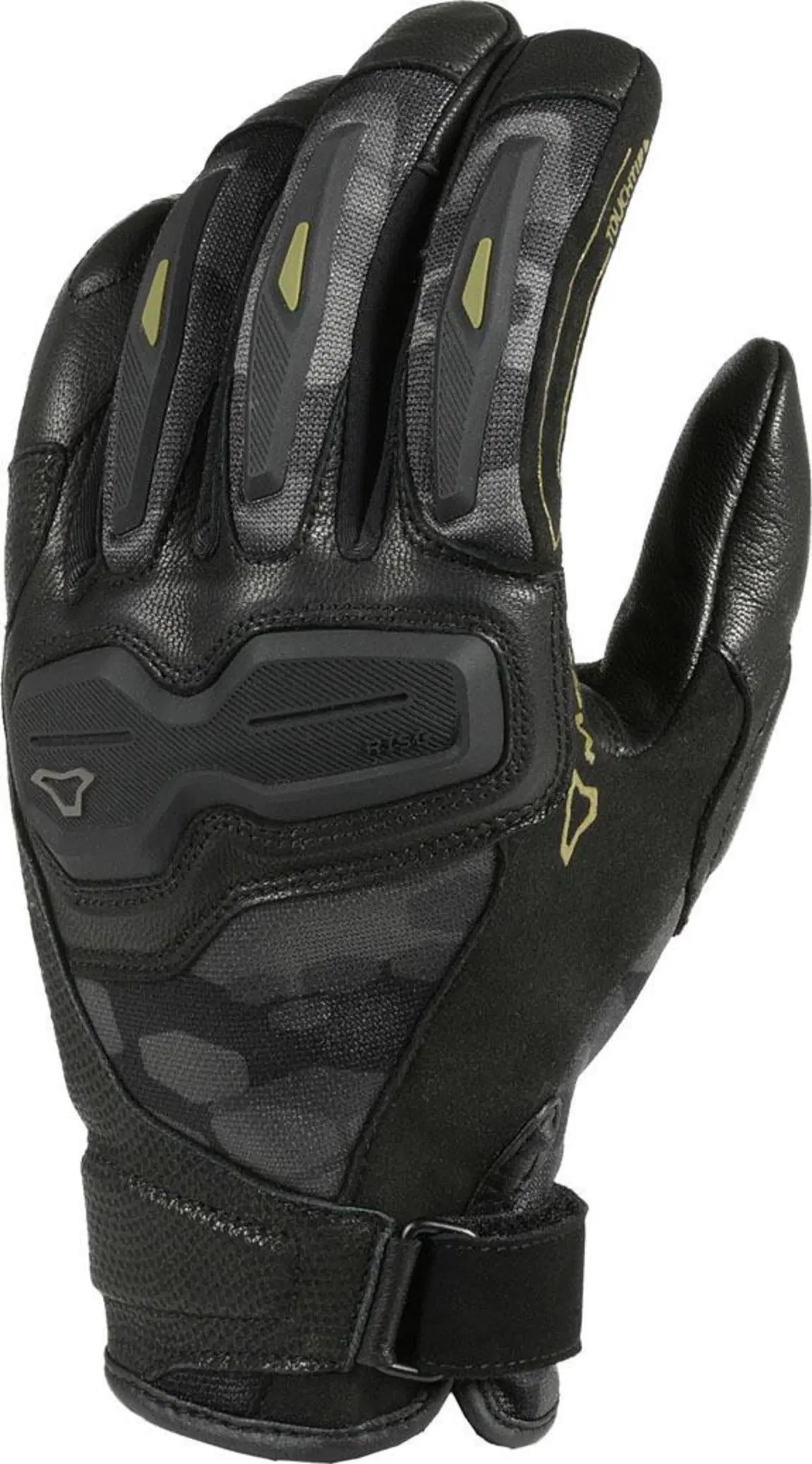 Guanti moto estivi Macna Haros Nero Grigio scuro C