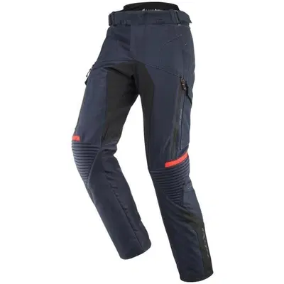Pantaloni Moto Ixon Midgard PT Navy Rosso Vivo