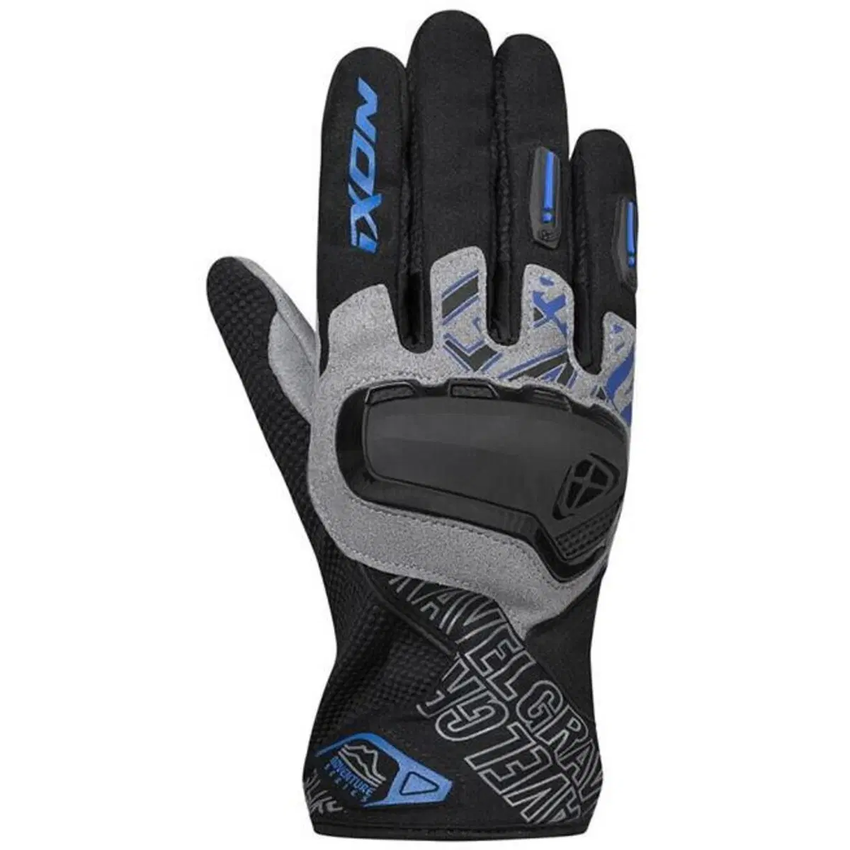 Guanti moto estivi Ixon GRAVEL Nero Grigio Blu