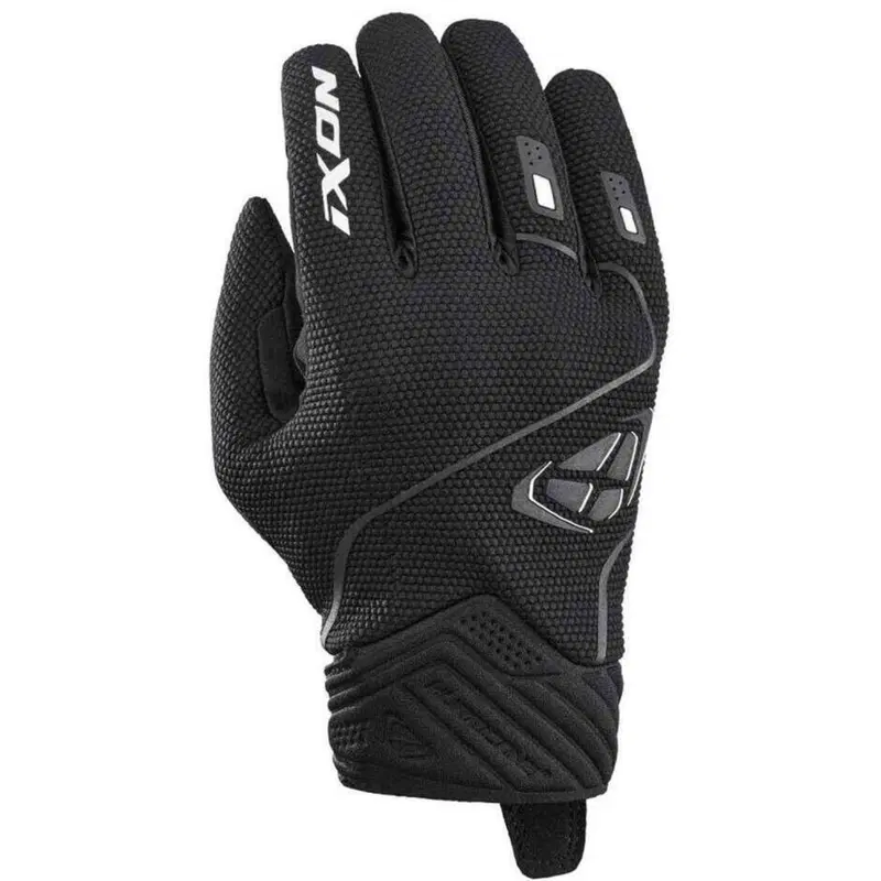 Guanti moto estivi Ixon Hurricane 2 Nero bianco