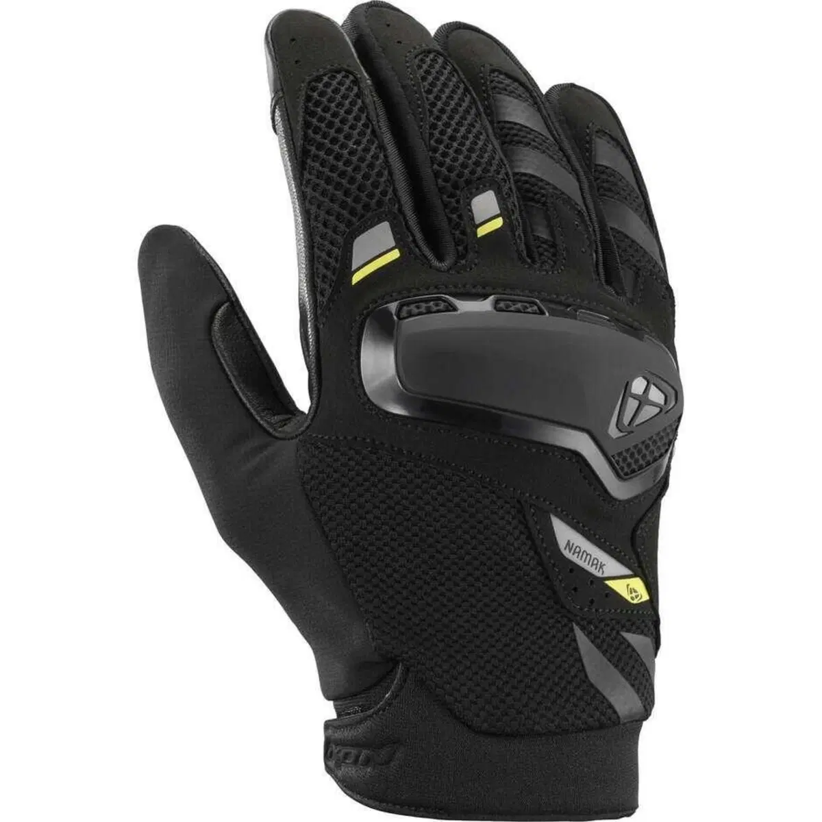 Guanti Moto Estivi Ixon Namak Nero Giallo Vivo