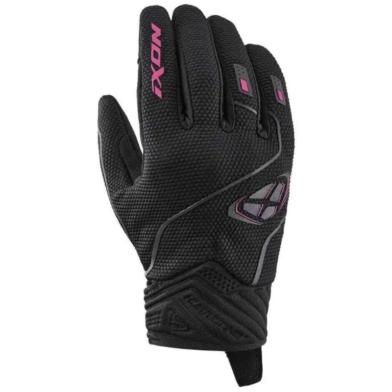 Guanti moto Donna Estivi Ixon Hurricane 2 Nero Fuc