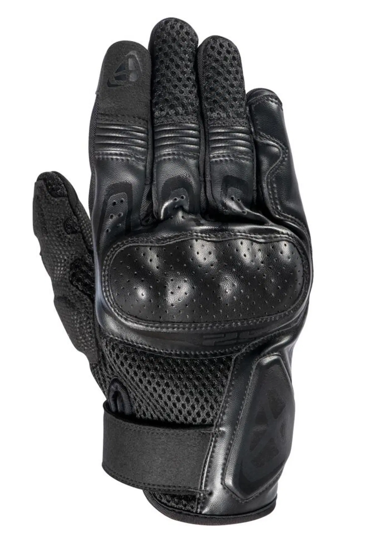 Guanti moto pelle e tessuto estivi Ixon RS2 Nero