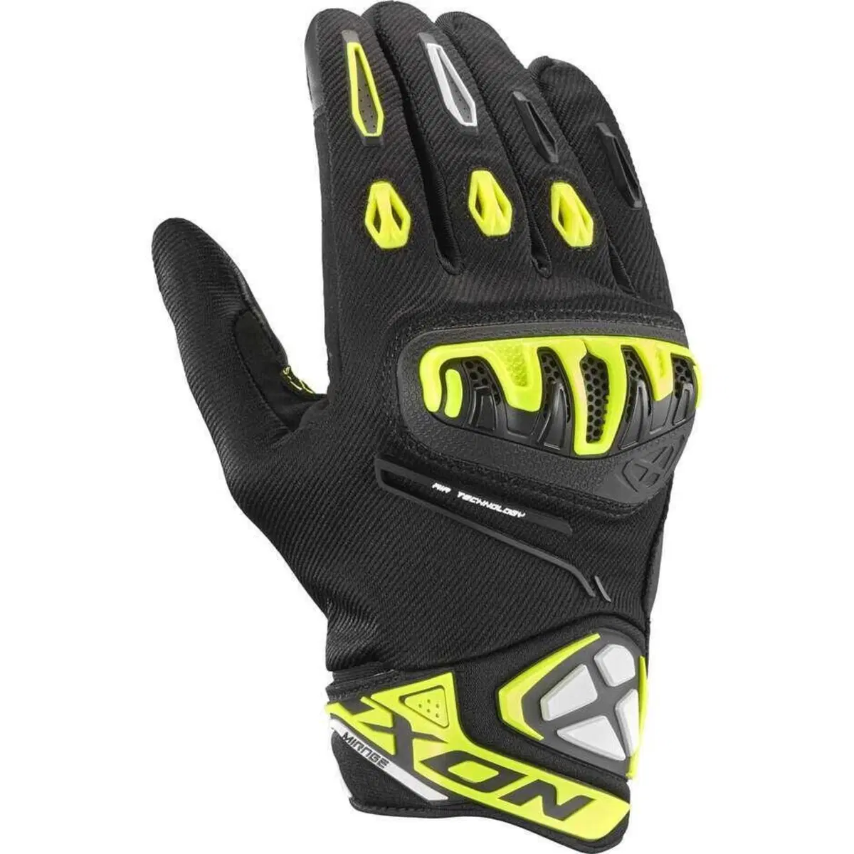 Guanti Moto Estivi Ixon Mirage Air Nero Giallo Viv