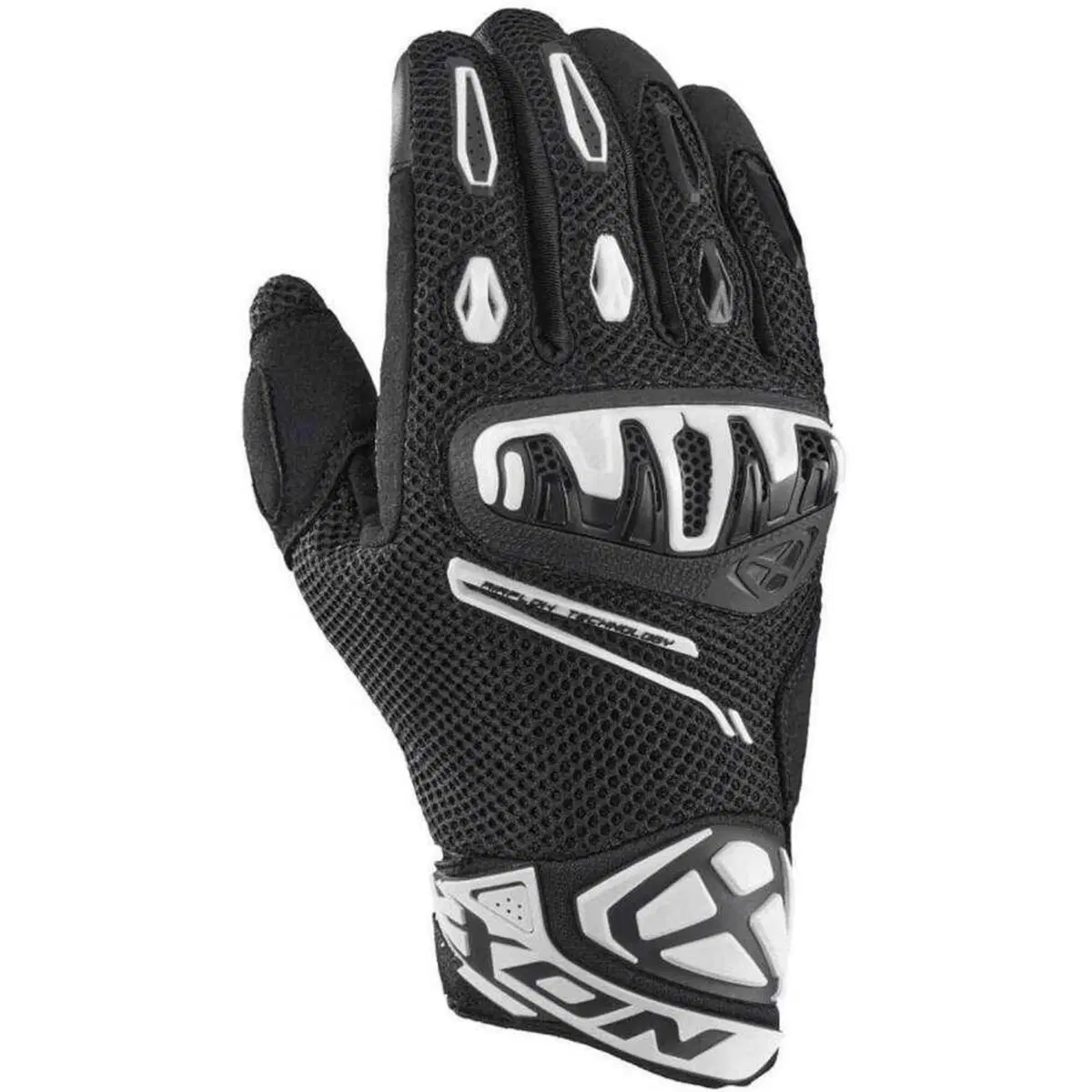Guanti moto estivi Ixon Mirage Airflow Nero Bianco
