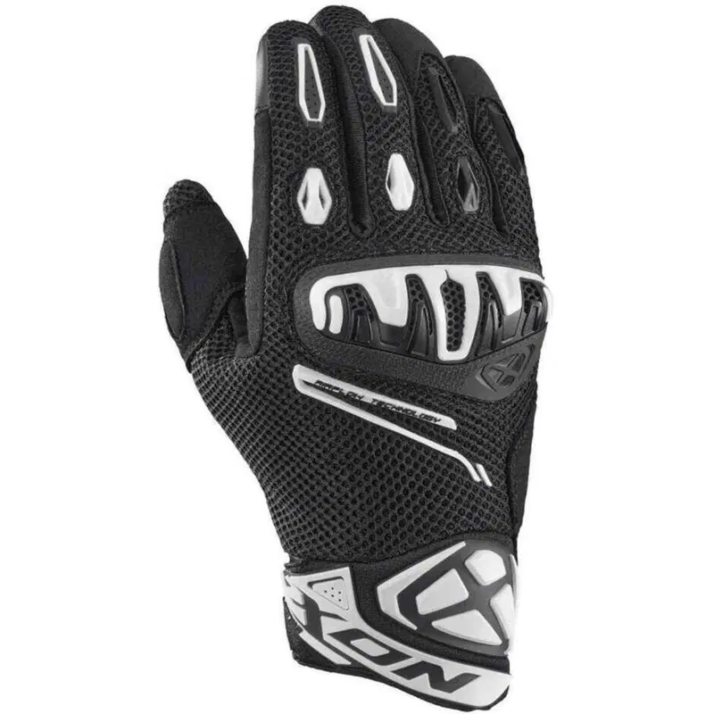 Guanti moto estivi Ixon Mirage Airflow Nero Bianco