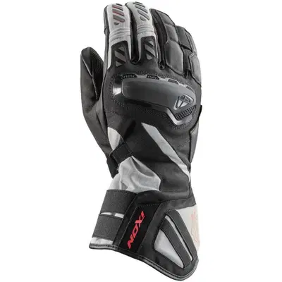 Guanti Moto Ixon MS Drakkar Nero Grigio Rosso