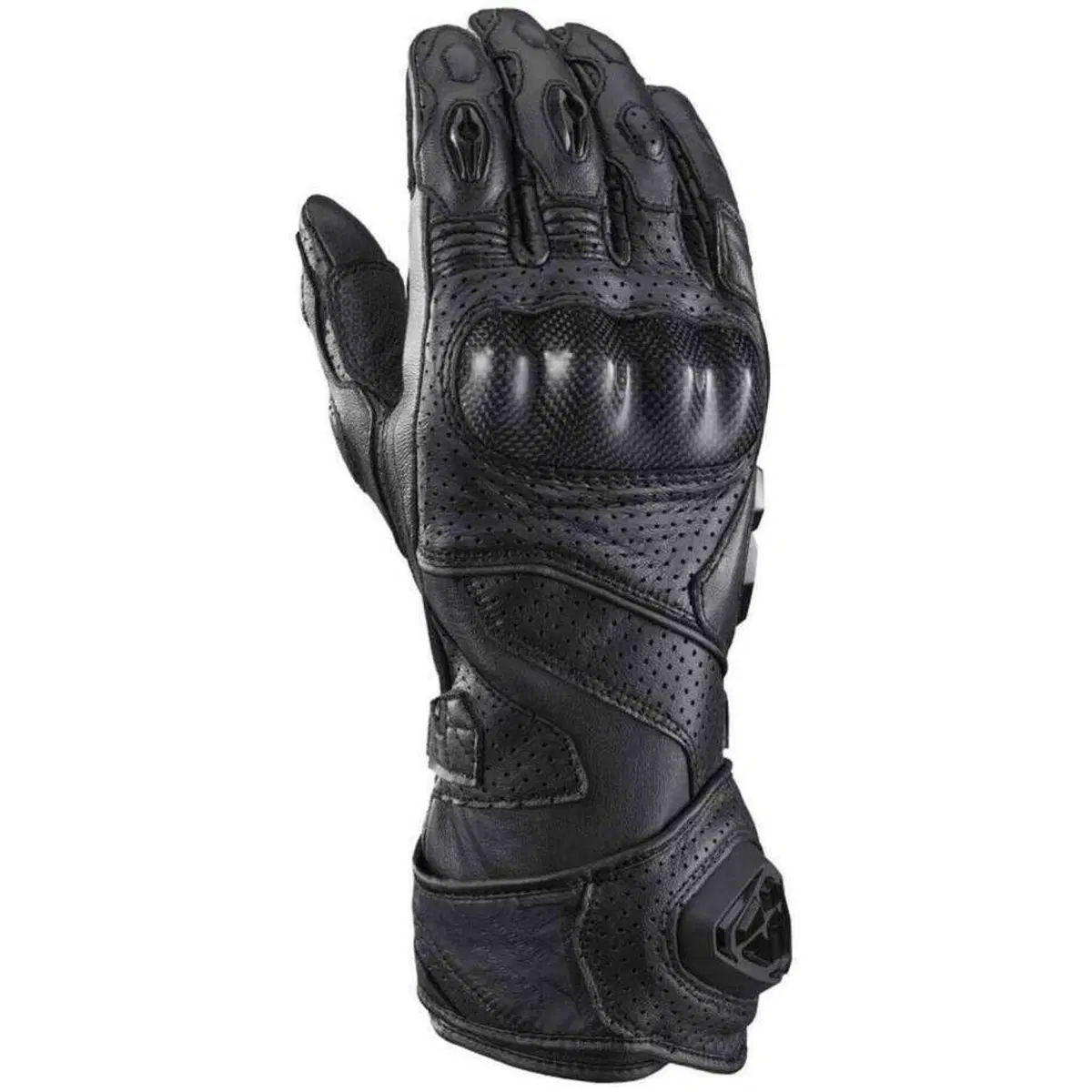 Guanti moto pelle estivi Ixon TORNADO AIR Nero