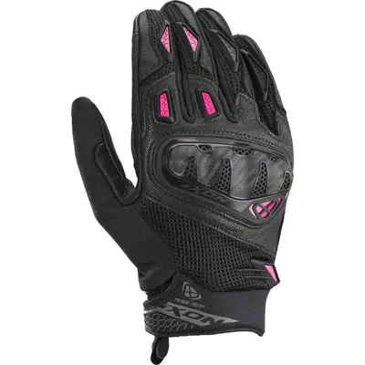Guanti Moto Donna Estivi Ixon Rise Air 2 Nero Fucs