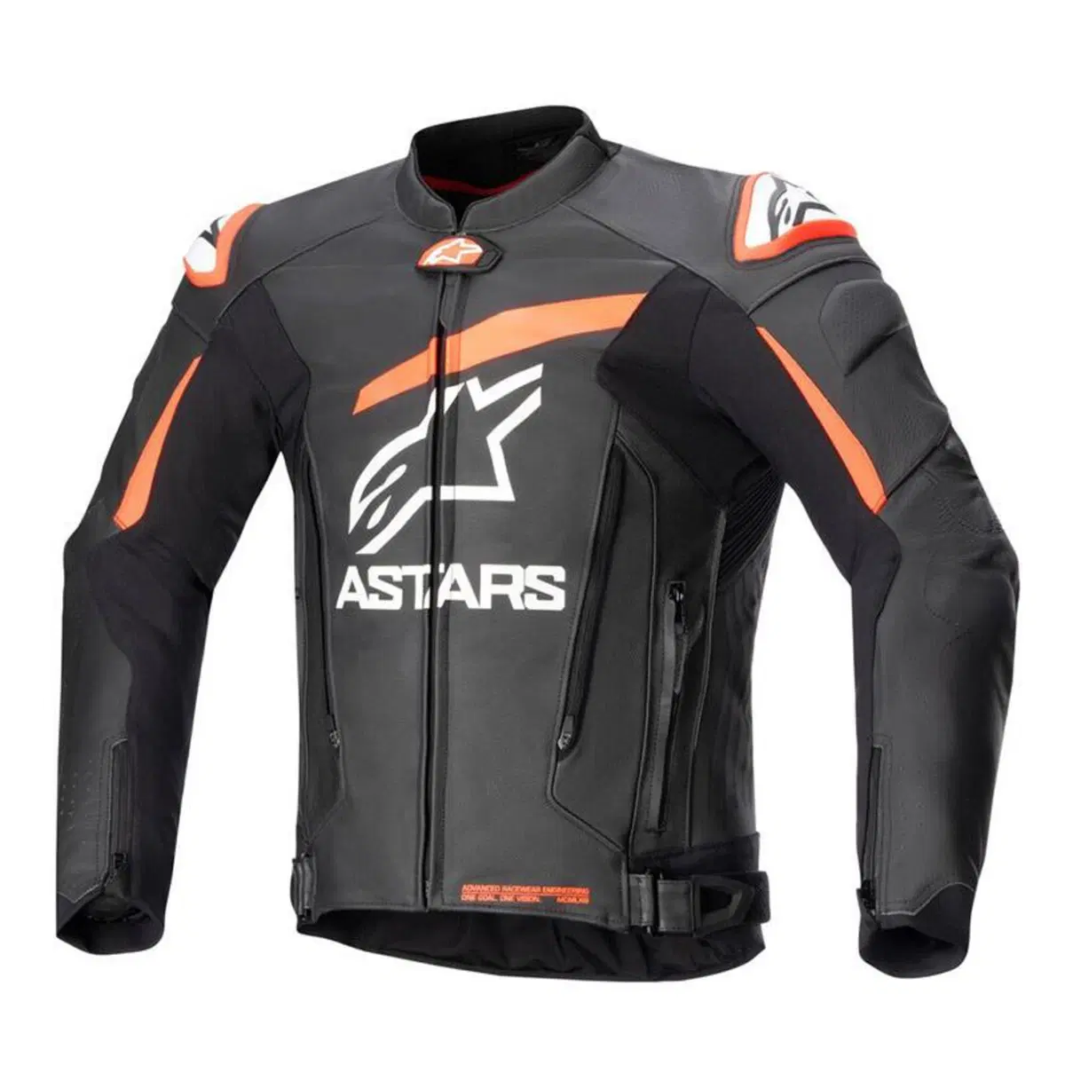 Giacca moto pelle Alpinestars GP PLUS V4 Nero Ross