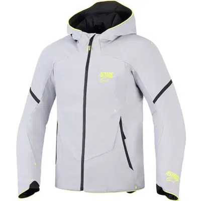 Giacca Moto Alpinestars Aeroshell WP Grigio Chiaro