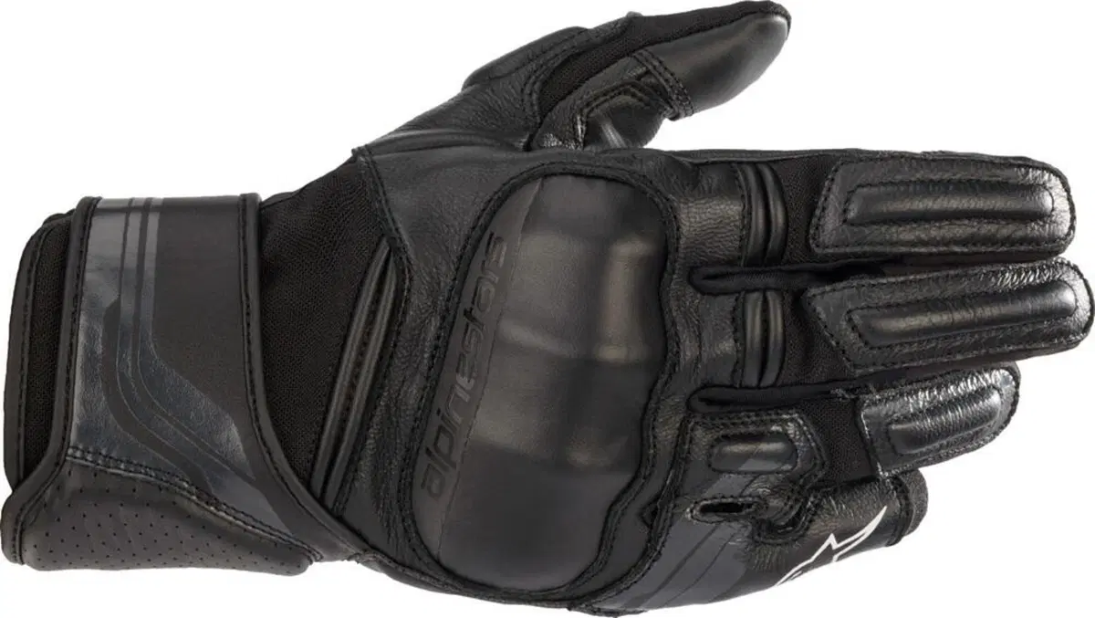 Guanti moto pelle Alpinetars BOOSTER V2 Nero Nero Alpinestars