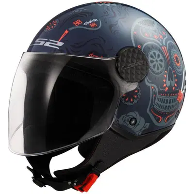 Casco Jet LS2 OF558 Sphere Lux 2 Maxca cobalt