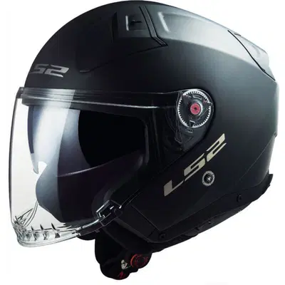 Casco Jet LS2 OF603 INFINITY II SOLID in fibra Ner