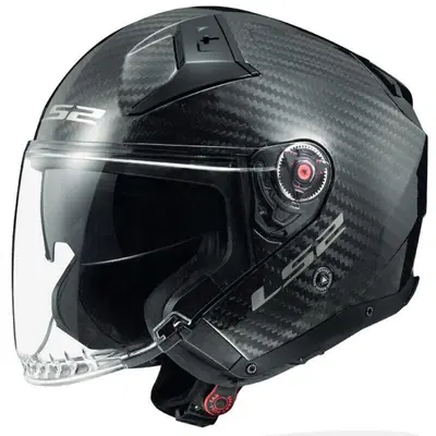 Casco Jet LS2 OF603 INFINITY II GLOSS in fibra Car