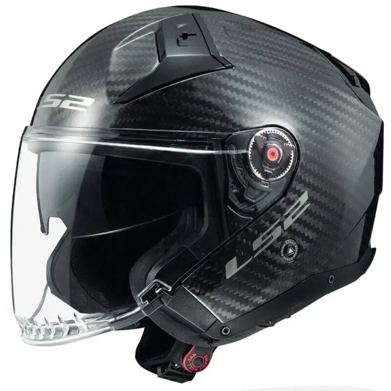 Casco Jet LS2 OF603 INFINITY II GLOSS in fibra Car