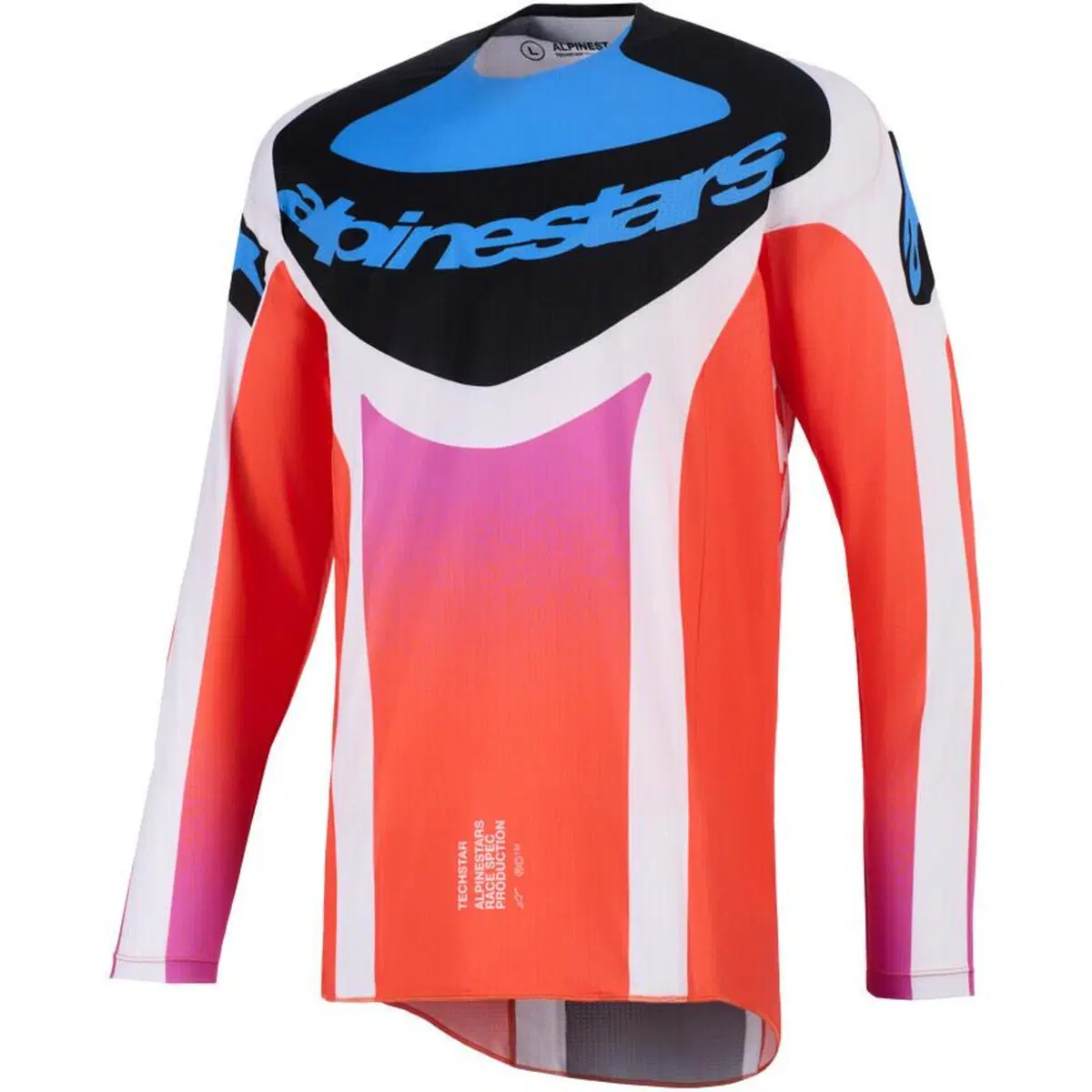 Maglia Cross Alpinestars Techstar Knif Grigio Chia