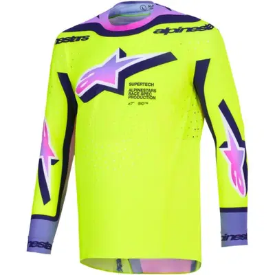 Maglia Cross Alpinestars Supertech Vista Giallo Vi