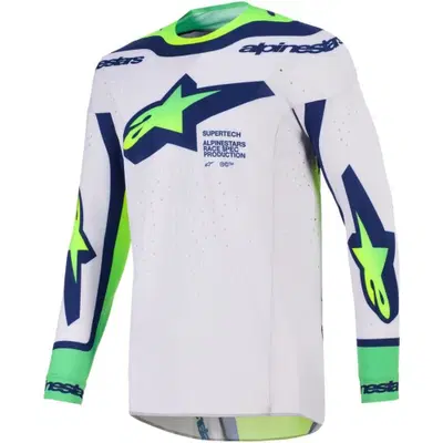 Maglia Cross Alpinestars Supertech Vista Grigio Ch
