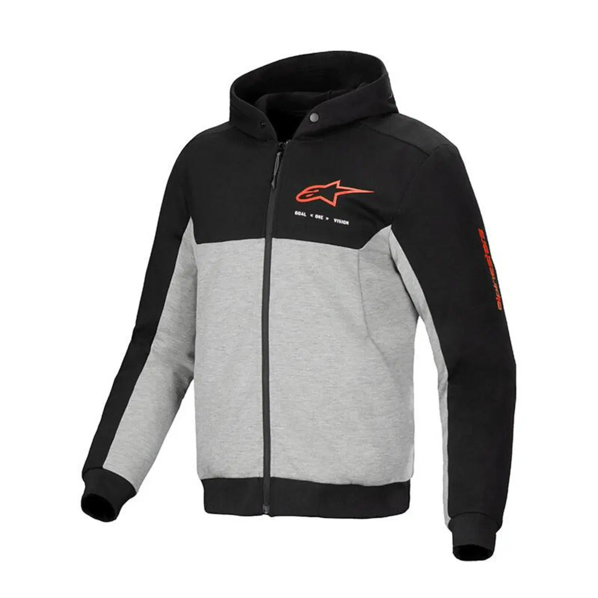 Felpa Moto Alpinestars Chrome V2 Sport Nero Rosso
