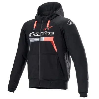 Felpa moto Alpinestars CHROME IGNITION Nero Rosso