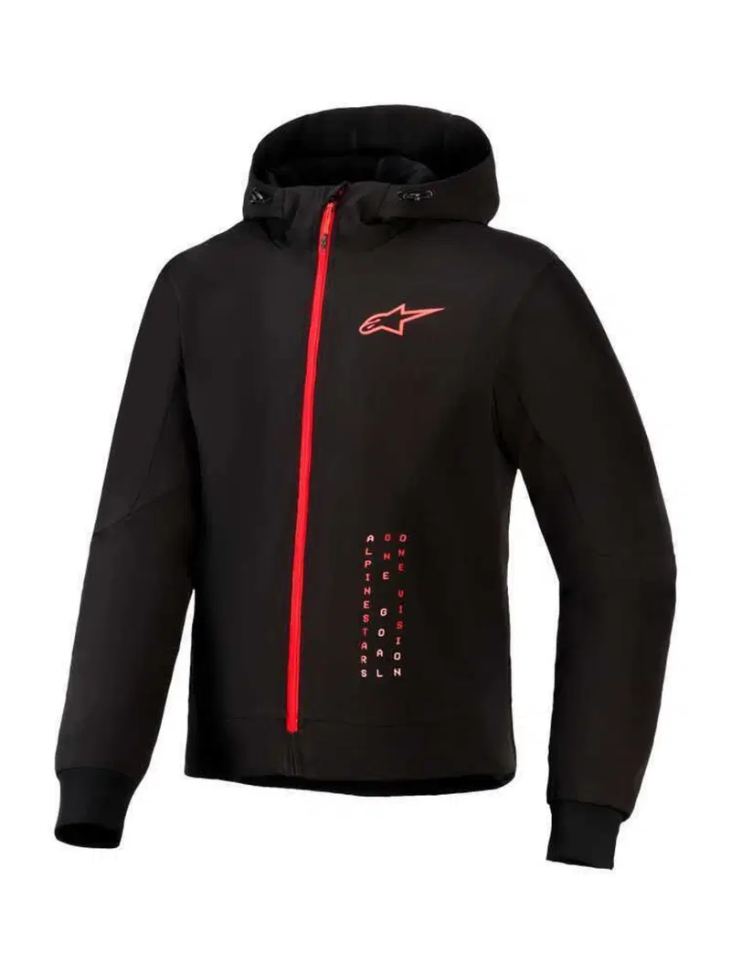 Felpa Moto Alpinestars Radium Tech Nero Rosso