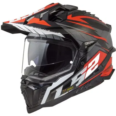 Casco integrale LS2 MX701 Explorer Spire nero tita