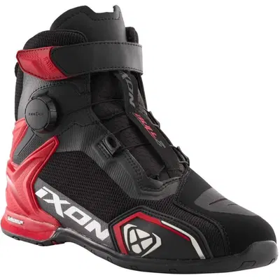 Scarpe Moto Estive Ixon Bull 2 Air Nero Bianco Ros