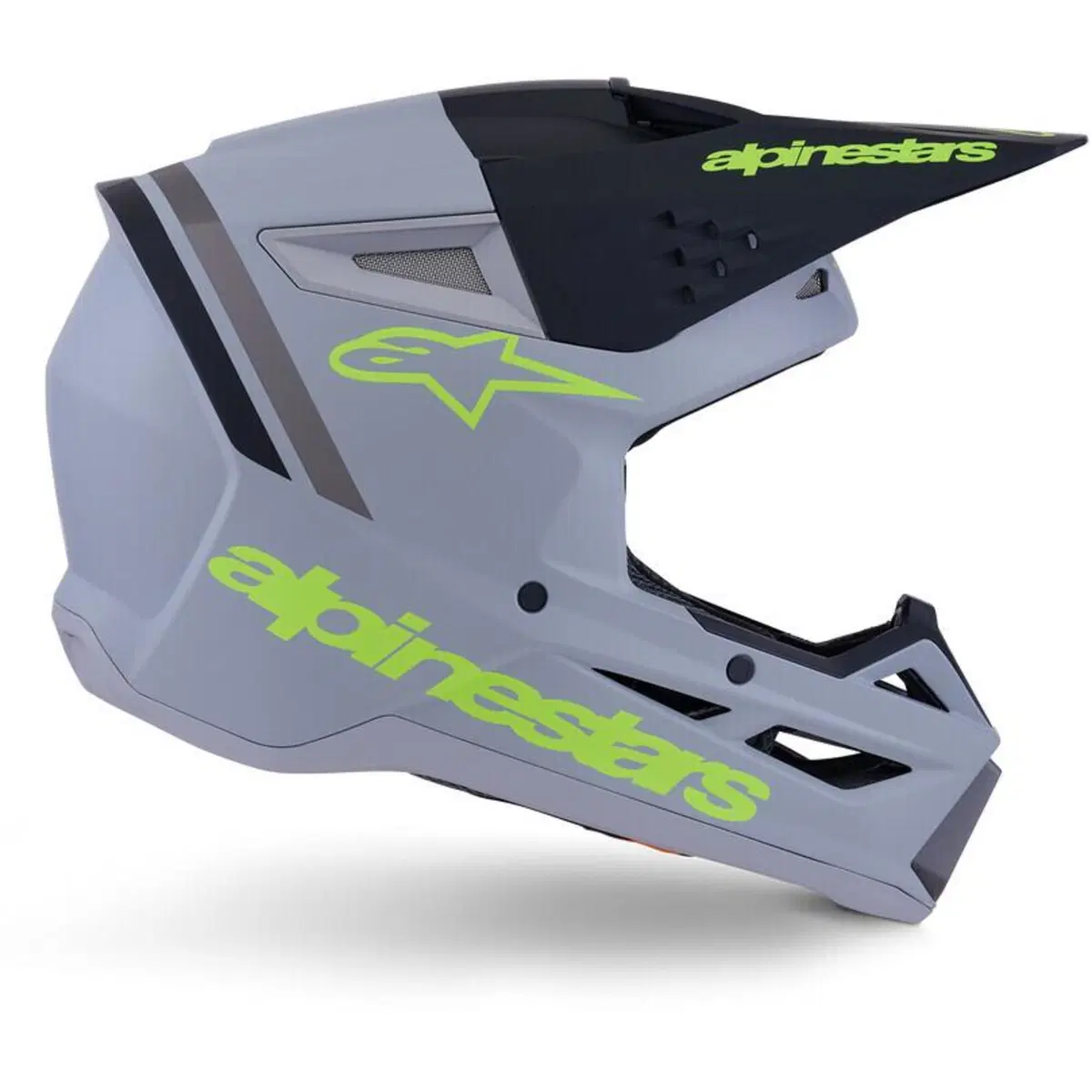 Casco Cross Alpinestars SM3 Radium Grigio Nero Gia