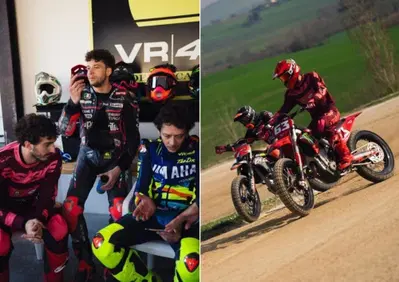 MotoGP 2026. Bagnaia e Bezzecchi al Ranch di Valentino Rossi: allenamento in vista del GP del Brasile