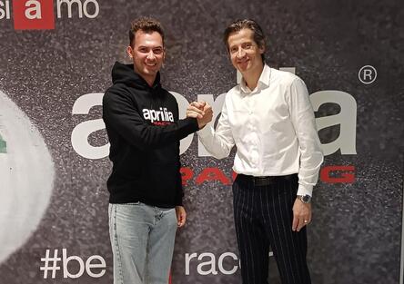 Rally-Raid. Thomas Marini con Aprilia Racing