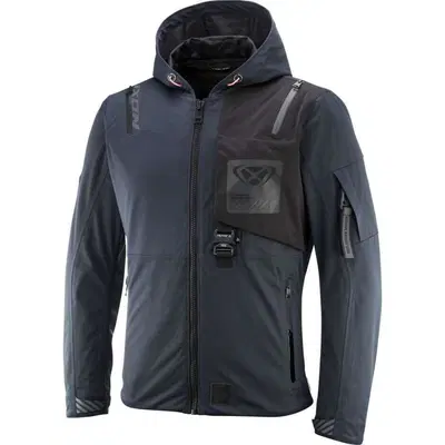 Giacca Moto Estiva Ixon M-QUARTER Navy Nero