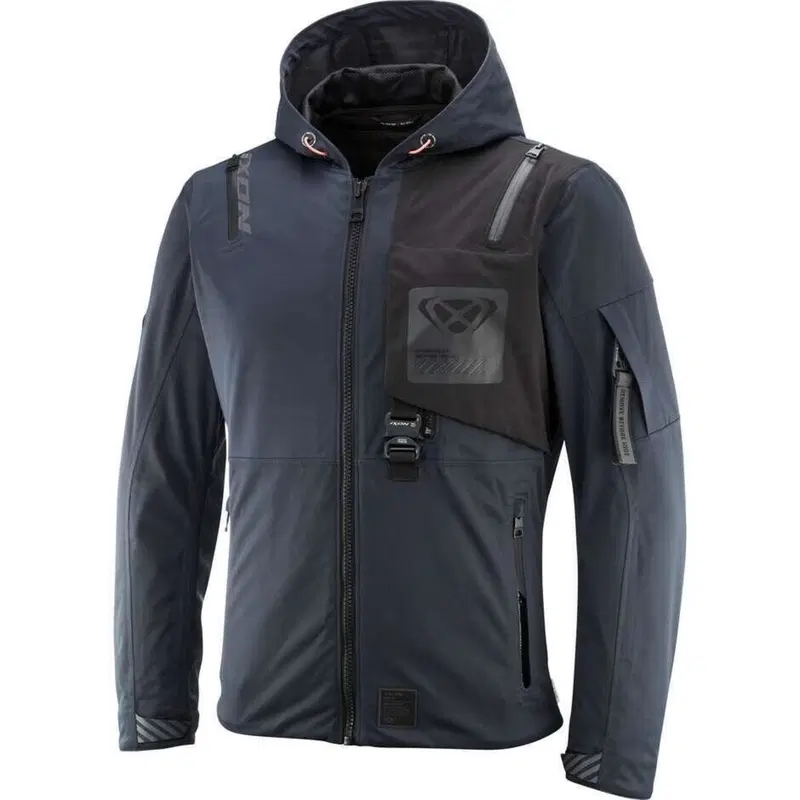 Giacca Moto Estiva Ixon M-QUARTER Navy Nero