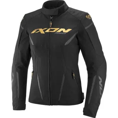 Giacca Moto Donna Ixon Striker 2 Lady Nero Oro