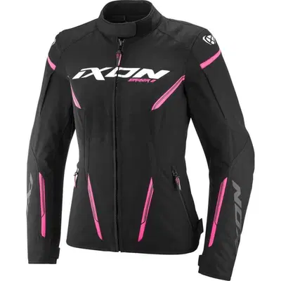 Giacca Moto Donna Ixon Striker 2 Lady Nero Rosa Vi