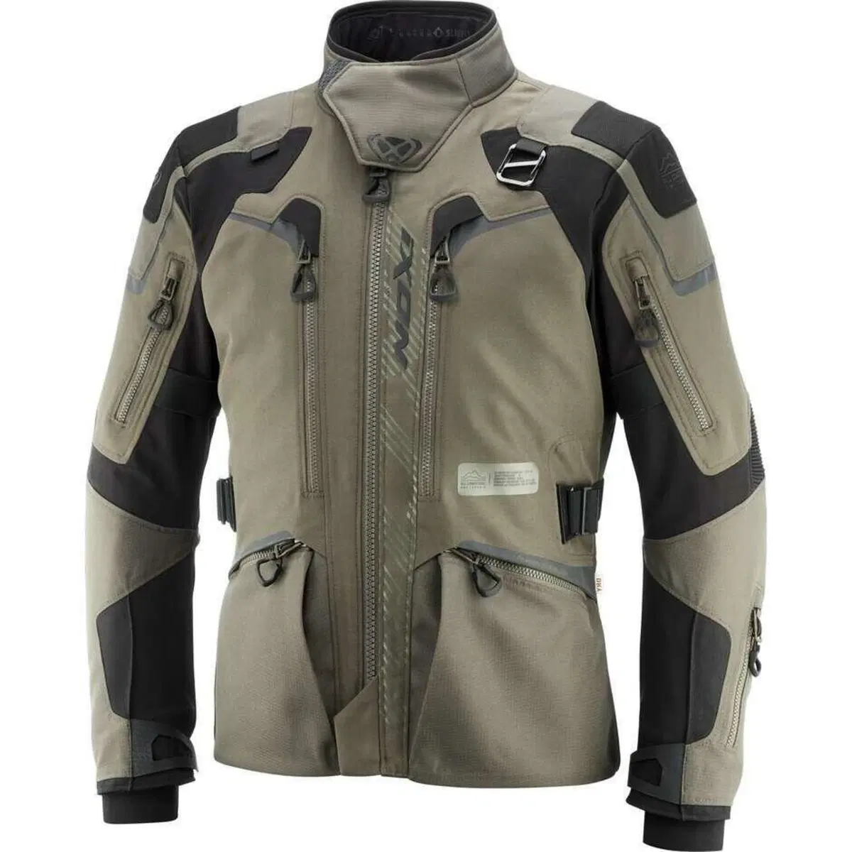 Giacca Moto Ixon Odin Kaki Nero